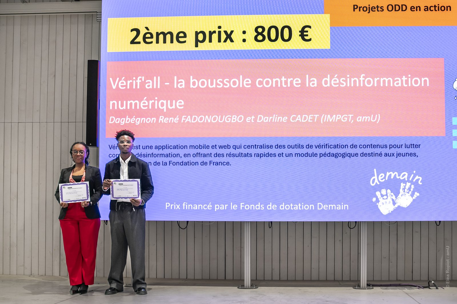 2ᵉ prix du Concours « Objectif : Développement Durable ! »
